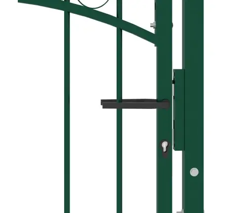 Žoga Vārti Ar Arkveida Formu, 100X100 Cm, Zaļi, Tērauds Vidaxl