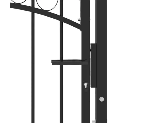 Žoga Vārti Ar Arkveida Formu, 100X125 Cm, Melni, Tērauds Vidaxl