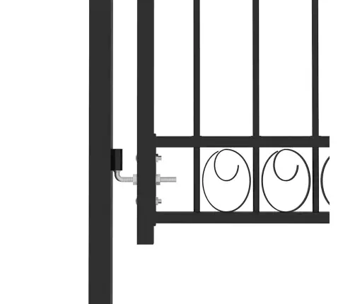 Žoga Vārti Ar Arkveida Formu, 100X125 Cm, Melni, Tērauds Vidaxl