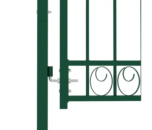 Žoga Vārti Ar Pīķiem Augšpusē, 100X125 Cm, Zaļš Tērauds Vidaxl