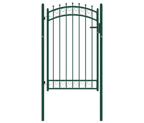 Žoga Vārti Ar Pīķiem Augšpusē, 100X150 Cm, Zaļš Tērauds Vidaxl