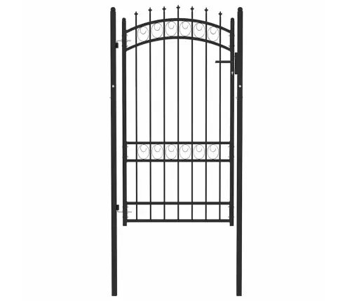 Vartai Su Smaigais, Juodos Spalvos, 100X175cm Plienas