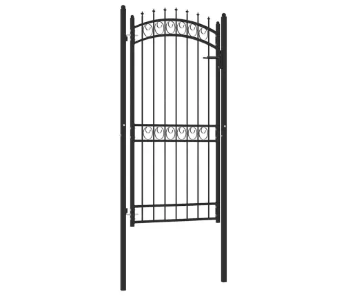 Vartai Su Smaigais, Juodos Spalvos, 100X200cm Plienas