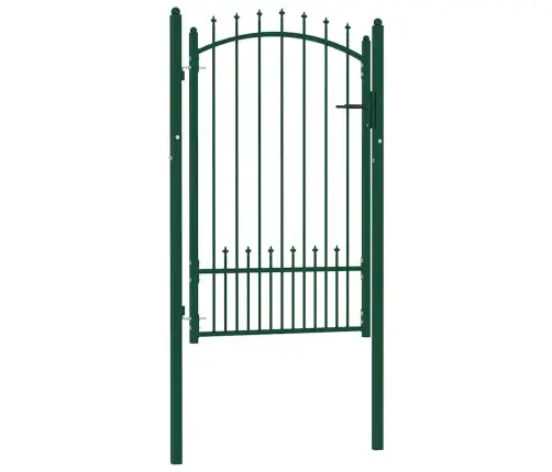 Žoga Vārti Ar Pīķiem Augšpusē, 100X150 Cm, Zaļš Tērauds Vidaxl