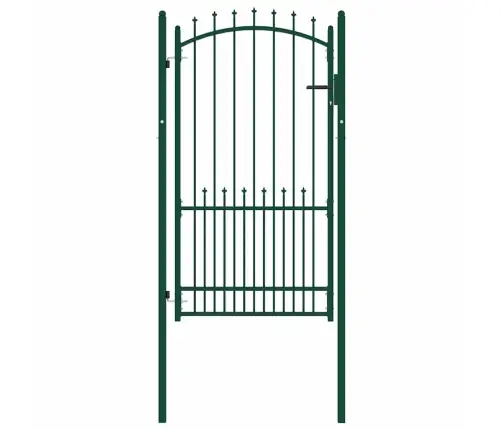 Žoga Vārti Ar Pīķiem, 100X175 Cm, Zaļš Tērauds Vidaxl