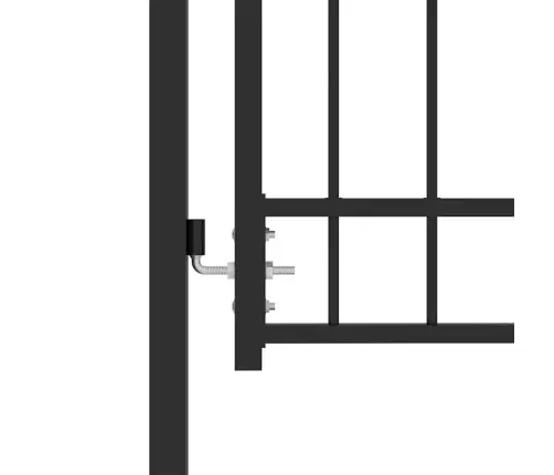 Žoga Vārti Ar Slēdzeni Melna 100 X 150 Cm Pulverkrāsots Tērauds Vidaxl