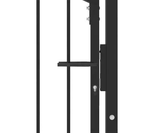 Žoga Vārti Ar Slēdzeni Melna 100 X 175 Cm Pulverkrāsots Tērauds Vidaxl