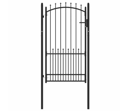 Žoga Vārti Ar Slēdzeni Melna 100 X 175 Cm Pulverkrāsots Tērauds Vidaxl