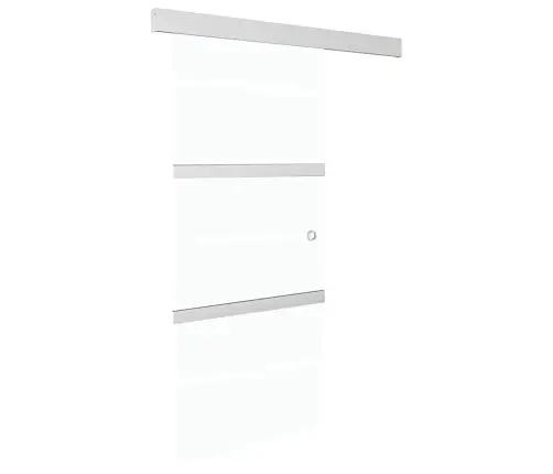 Bīdāmās Durvis, Esg Stikls, Alumīnijs, 90X212 Cm, Sudraba Krāsā Vidaxl