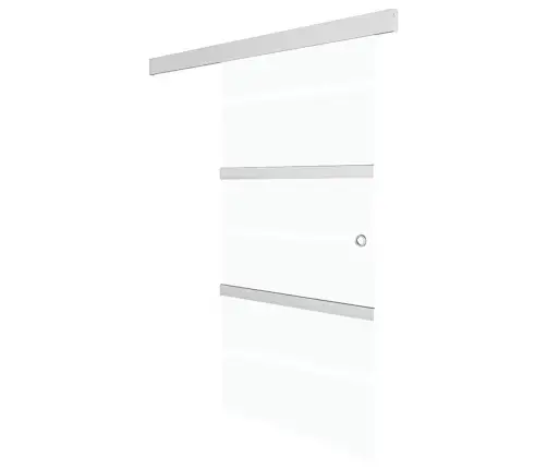 Bīdāmās Durvis, Esg Stikls, Alumīnijs, 76X212 Cm, Sudraba Krāsā Vidaxl