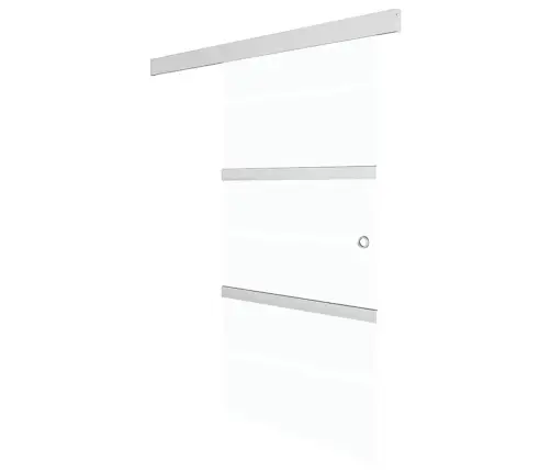 Liuguks, Esg-Klaas Ja Alumiinium, 90 X 205 cm Hõbedane