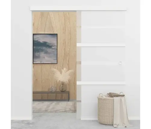 Liuguks, Esg-Klaas Ja Alumiinium, 90 X 205 cm Hõbedane