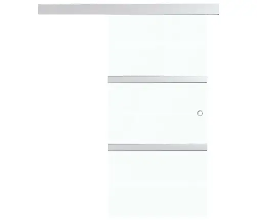 Bīdāmās Durvis, Esg Stikls Un Alumīnijs, 76X205 Cm Vidaxl