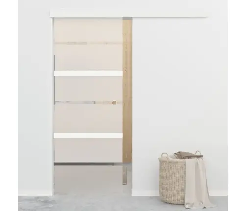 Bīdāmās Durvis, Esg Stikls Un Alumīnijs, 76X205 Cm Vidaxl