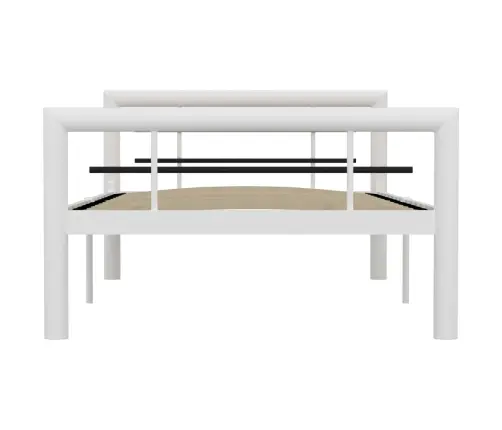 Voodiraam, Valge Ja Must, Metall, 100 X 200 Cm