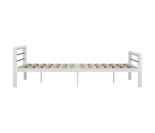 Voodiraam, Valge Ja Must, Metall, 140 X 200 Cm
