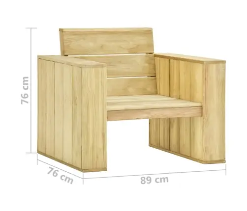 Aiatoolid 2 Tk, 89X76X76 cm Immutatud Männipuit