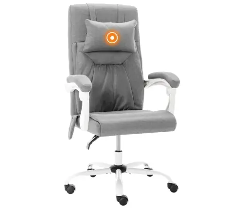 Biroja Masāžas Krēsls, Pelēks Audums Vidaxl