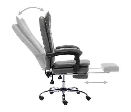 Biuro Kėdė, Antracito Spalvos, Dirbtinė Oda