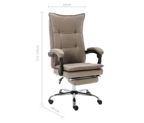 Biuro Kėdė, Taupe Spalvos, Audinys