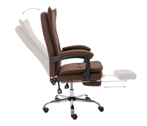 Biroja Krēsls, Brūns Audums Vidaxl