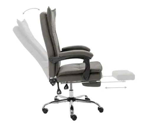 Biroja Krēsls, Pelēks Audums Vidaxl