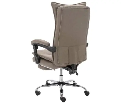 Biroja Masāžas Krēsls, Pelēkbrūns Audums Vidaxl