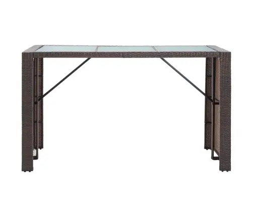 7-Daļīgs Dārza Bāra Mēbeļu Komplekts, Matrači, Pe Rotangpalma Vidaxl