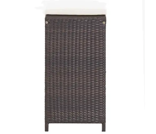 7-Daļīgs Dārza Bāra Mēbeļu Komplekts, Matrači, Pe Rotangpalma Vidaxl