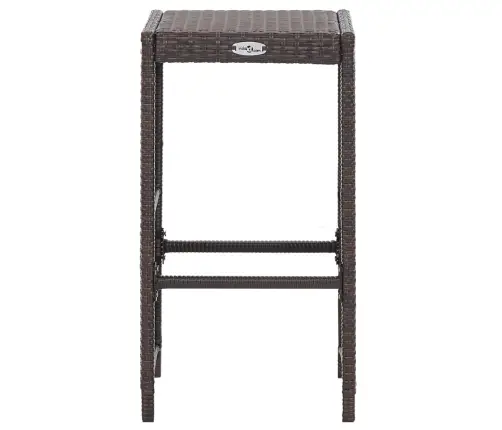 7-Daļīgs Dārza Bāra Mēbeļu Komplekts, Matrači, Pe Rotangpalma Vidaxl