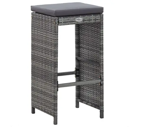 7-Osaline Aia Baarikomplekt Patjadega, Polürotang, Hall