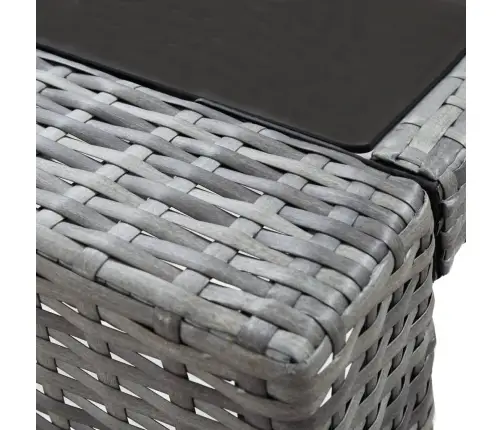 7-Osaline Aia Baarikomplekt Patjadega, Polürotang, Hall