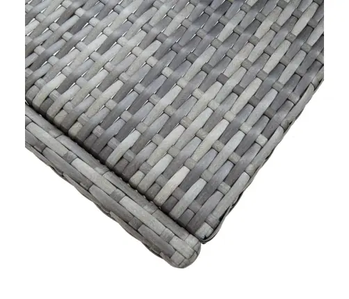 9-Daļīgs Bāra Mēbeļu Komplekts, Pelēks, Pe, Akācijas Masīvkoks Vidaxl