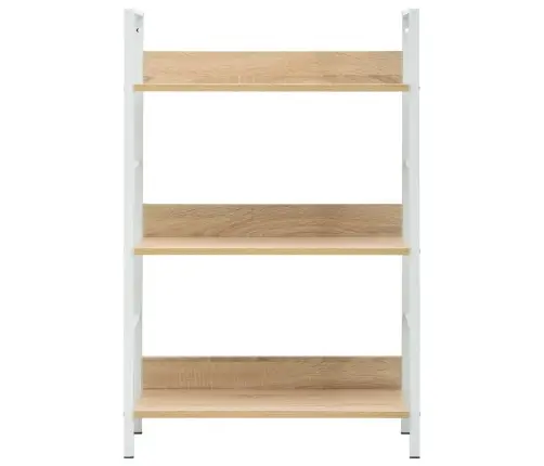 3-Līmeņu Grāmatplaukts, Ozolkoka Krāsā, 60X27,6X90,5 Cm, Koks Vidaxl