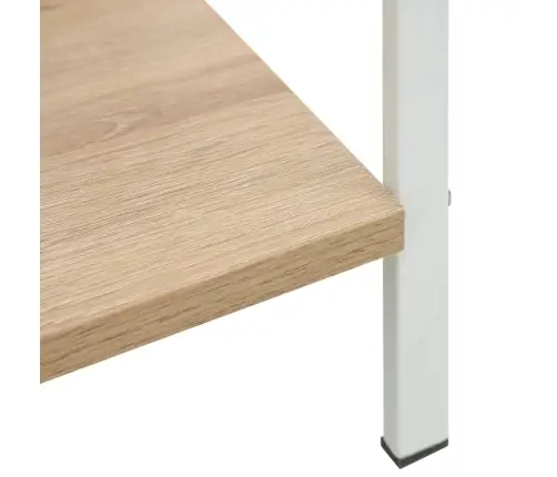 3-Līmeņu Grāmatplaukts, Ozolkoka Krāsā, 60X27,6X90,5 Cm, Koks Vidaxl