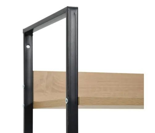 4-Līmeņu Grāmatplaukts, Ozolkoka Krāsa, 60X27,6X124,5 Cm, Koks Vidaxl