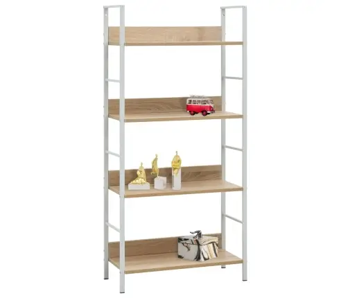 4-Korruseline Raamaturiiul Tamm 60X27,6X90,5 cm Tehispuit 4-Korruseline Raamaturiiul Tamm 60X27,6X90,5 cm Tehispuit