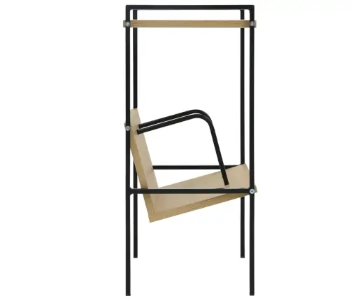 2-Korruseline Raamaturiiul Must/Tammevärvi 52X28X59Cm Tehispuit