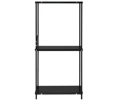 Maža Tiesi Knygų Lentyna, Juoda, 33,5X39,6X79,7cm Mediena