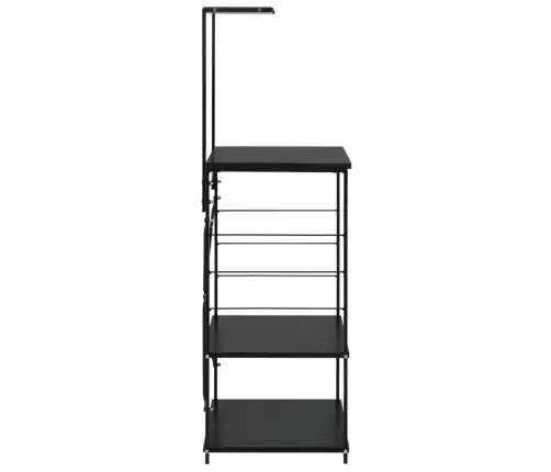 Spintelė Mikrobangų Krosnelei, Juoda, 60X39,6X123cm Mediena