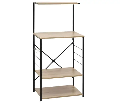 Mikrolaineahju Kapp, Must, Tamm 60X39,6X123 cm Tehispuit