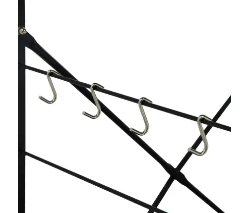 Mikrolaineahju Kapp, Must, Tamm 60X39,6X123 cm Tehispuit