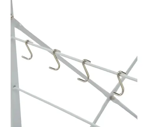 Spintelė Mikrobangų Krosnelei, Balta, 60X39,6X123cm Mediena