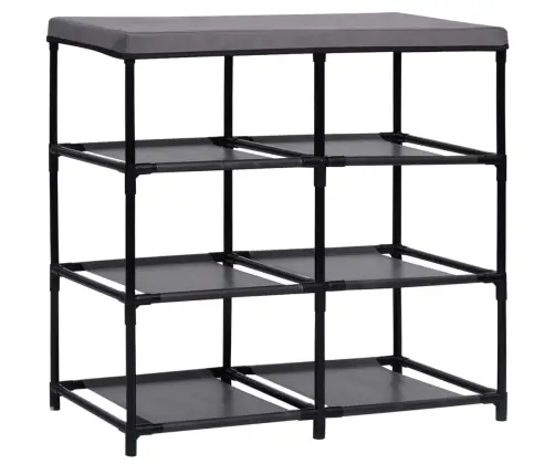 Uzglabāšanas Plaukts, 6 Atvilktnes, 55X29X55Cm, Pelēks, Tērauds Vidaxl