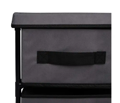 Uzglabāšanas Plaukts, 6 Atvilktnes, 55X29X55Cm, Pelēks, Tērauds Vidaxl