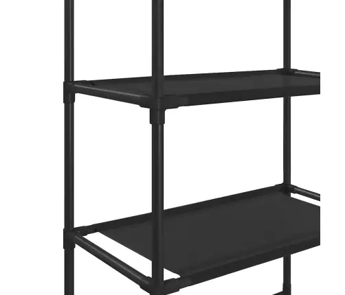 Plaukts Tualetes Podam, 3 Plaukti, Melns, 53X28X169 Cm Vidaxl