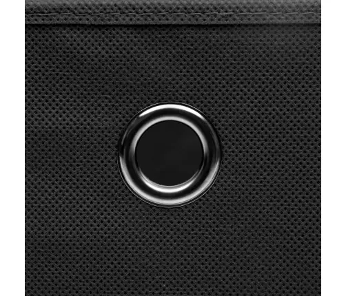 Uzglabāšanas Kastes Ar Vāku, 4 Gab., Melnas, 32X32X32 Cm Vidaxl