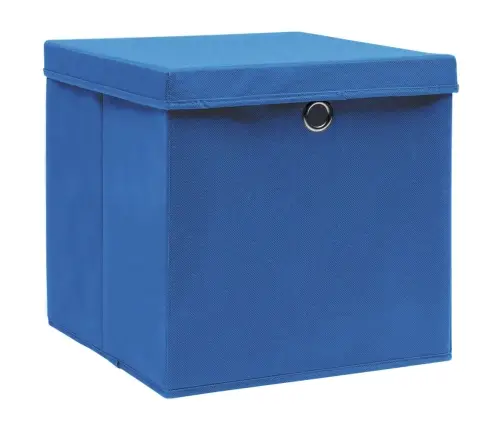 Hoiukastid Kaantega 10 Tk, Sinine, 32 X 32 X 32 cm Kangas