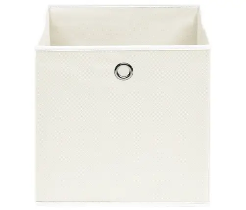 Uzglabāšanas Kastes, 4 Gab., Baltas, 32X32X32 Cm, Audums Vidaxl