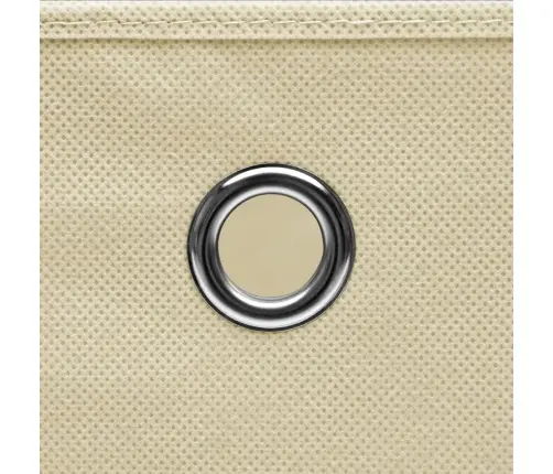 Uzglabāšanas Kastes Ar Vāku, 4 Gab., Krēmkrāsas, 32X32X32 Cm Vidaxl